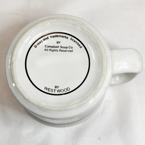 Campbell’s Kid on a bench Soup Mug 1993 - Picture 5 of 6